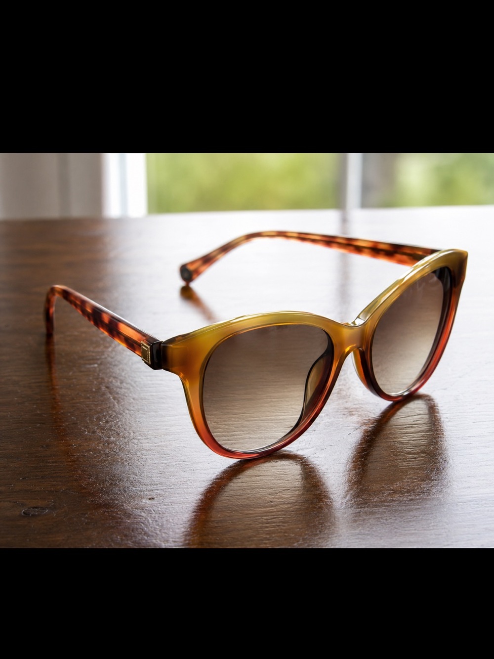 True Religion Cat Eye Sunglasses Tortoise Ombre Small Frame Lens Designer